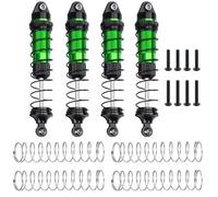PLOQAZEH RC Jouets Améliorations pour Losi pour LMT 1/18 4 Pièces Amortisseur Alliage D'aluminium Amortisseur D'huile Réglable RC Accessoires Mise À Niveau Voiture sur Chenilles(Green)