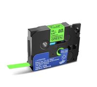 PlosFeng 6/9/12/18/24 mm 231 Tapé d'étiquette Compatible avec Les imprimantes d'étiquette TZ 131 231 431 531 631 731 Ribbons 9leaf Rouleau d'étiquette Compatible(Black on Fluo Green)