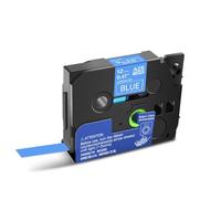 PlosFeng 6/9/12/18/24 mm 231 Tapé d'étiquette Compatible avec Les imprimantes d'étiquette TZ 131 231 431 531 631 731 Ribbons 9leaf Rouleau d'étiquette Compatible(White on Blue)