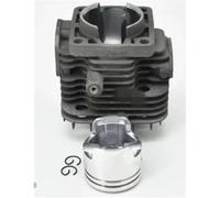 PlosFeng Cylindre avec Ensemble DE Segments DE Piston TH34 37MM for KIT DE Cylindre DE DÉBROUSSAILLEUSE TH34D 2 CYCEL 34CC