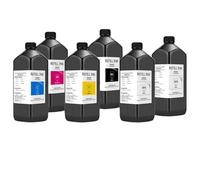 PlosFeng Encre 6x1000ml Compatible avec têtes d'impression compatibles L800 L805 L1800 1390 1410 1500W R1900 R2000 R3000 4880 7880 et DX5 DX7(KCMY W W (Hard))