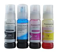 PlosFeng Encre Compatible Compatible avec L325X L326X L355X L5198 L5298 L1218 Imprimantes à Jet d'encre commerciales 004 4 PCS(1 Set)