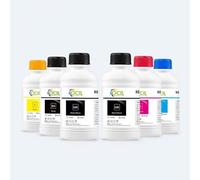 PlosFeng Encre pigmentée 6 Couleurs 250ML, Compatible avec PFI120 320 307 707 Compatible avec imprimantes à Jet d'encre TM-200 TM-205 TM-300