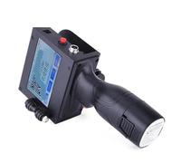 PlosFeng Imprimante à Jet d'encre Portable 2588 + JS12 Pistolet de Codage à Jet d'encre 12,7 mm Date de Production Machine de Codage d'étiquettes à Codes-Barres Numéro de lot(1PC Inkjet Printer)