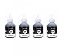 PlosFeng Kit d'encre à Colorant rechargé, Lot de 4 Couleurs Compatible avec imprimantes à Jet d'encre TN DCP-T300 T300 500W 500 T700W T700 T800W(4PC BK)