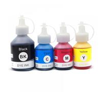 PlosFeng Kit d'encre à Colorant rechargé, Lot de 4 Couleurs Compatible avec imprimantes à Jet d'encre TN DCP-T300 T300 500W 500 T700W T700 T800W(4Color)