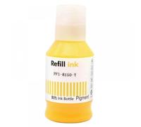 PlosFeng Recharge à Encre Pigment Compatible pour ImagePrograf TC-5200 TM-5200M Primantes Bouteille de Couleur à Base d'eau PFI-8150 PFI8150 PFI 8150(PFI-8150 Ink Y)