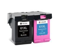 PlosFeng Remplacement de la Cartouche à Encre 61xl Compatible avec DeskJet 3530 2546 2620 2621 2622 2624 4634 4635 3000 3516 1056 1510 Printer(2 Pcs)