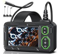 PLOSTWR Caméra endoscopique avec lumière, caméra d'inspection de 10,9 cm, endoscope HD 1920p, cordon semi-rigide de 5 m, étanche IP67, noir