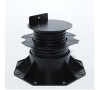 PLOT RÉGLABLE DE 60 À 138 MM POUR TERRASSE BOIS ET COMPOSITE - Coloris - Noir, Surface couverte en m² - 0.09