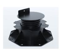 PLOT RÉGLABLE DE 60 À 138 MM POUR TERRASSE BOIS ET COMPOSITE - Coloris - Noir, Surface couverte en m² - 0.09