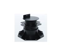 PLOT RÉGLABLE DE 60 À 138 MM POUR TERRASSE BOIS ET COMPOSITE - Coloris - Noir, Surface couverte en m² - 0.09