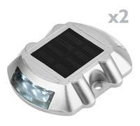 Plot routier solaire LED de signalisation 108x95x22mm aluminium