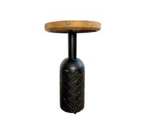 PLOT - Table basse bois et métal noir D41 Noir