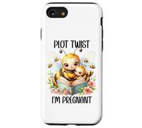 Plot Twist I'm Pregnant Mom to Be Pregnancy Announcement Bee Coque pour iPhone SE (2020) / 7 / 8