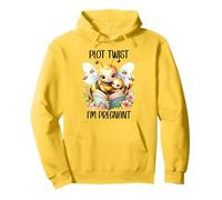 Plot Twist I'm Pregnant Mom to Be Pregnancy Announcement Bee Sweat à Capuche