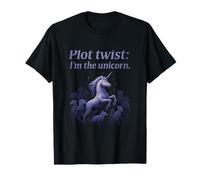 Plot Twist I'm The Unicorn Fantasy Magic Purple T-Shirt