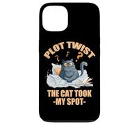 Plot twist the cat took my spot Coque pour iPhone 13