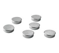 Plots magnétiques-aimants Ø 20 mm argentés - Lot de 6