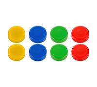 Plots magnétiques Budget aimants Ø 20 mm couleurs assorties - Blister de 8