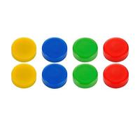 Plots magnétiques Budget - aimants Ø 20 mm couleurs assorties - Blister de 8