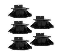 Plots Terrasse Réglable Assemblage du cadre de plancher Support réglable Palier levage Fondation pont base(Black 60 140Mm)