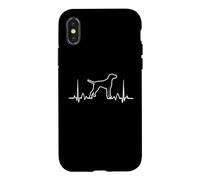Plott Hound Dog Heartbeat Love Funny Dogs Lover Coque pour iPhone X/XS
