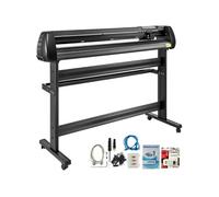 VEVOR Plotter de Découpe Vinyle 1350 mm, Traceur de Coupe LED, Positionnement Précis, Logiciels Supportant Systèmes Windows, Force et Vitesse Réglables, pour Fabrication d'Étiquettes de Signalisation