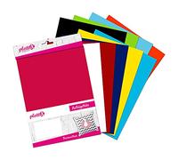plottiX Film thermocollant, Coton, Multicolore, 20 x 30cm