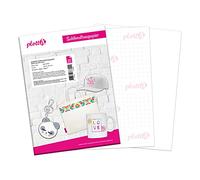 plottiX Lot de 100 feuilles de papier de sublimation, format A4