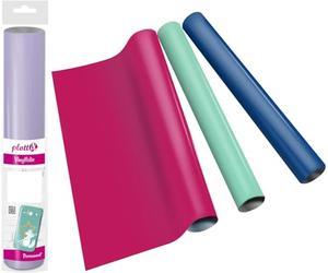 plottiX Perm. Film vinyle - 31,5 cm x 1 m - Turquoise
