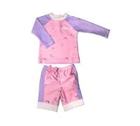PLOUF! - Maillot de bain Anti-UV Fille Divine - Ensemble t-shirt manches longues & short de bain - Protection solaire UPF50+