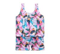 Plouf Maillot De Bain Flottant Fille - Maillot de Bain Flottant Une Pièce pour Bébé Garçon Filles Combinaison Flottante à Flottabilité Réglable à Manches Courtes Combinaison de Surf Rash Guard