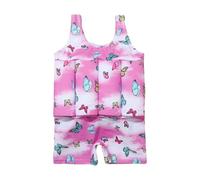 Plouf Maillot De Bain Flottant Fille - Maillot de Bain Flottant Une Pièce pour Bébé Garçon Filles Combinaison Flottante à Flottabilité Réglable à Manches Courtes Combinaison de Surf Rash Guard