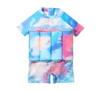 Plouf Maillot De Bain Flottant Fille - Maillot de Bain Flottant Une Pièce pour Bébé Garçon Filles Combinaison Flottante à Flottabilité Réglable à Manches Courtes Combinaison de Surf Rash Guard