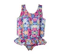 Plouf Maillot De Bain Flottant Fille - Maillot de Bain Flottant Une Pièce pour Bébé Garçon Filles Combinaison Flottante à Flottabilité Réglable à Manches Courtes Combinaison de Surf Rash Guard