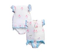 PLOUF Maillot de Bain Flottant pour garçon et Fille : Charlotte - Combinaison Flottante - Gilet Flottant pour la Sécurité et l'Apprentissage de la Natation (Taille 5 : 19/21kg)