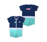 PLOUF Maillot de Bain Flottant pour Garçon et Fille : Fishy - Maillot bouée - Combinaison Flottante - Gilet Flottant Confortable pour la Sécurité et l'Apprentissage de la Natation (Taille 2 (13/15kg))