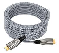 Plowaroe Câble HDMI 2.1 8K 4 m 48 Gbps Ultra Haute Vitesse Câble HDMI Fibre Optique 4K 240Hz 165Hz 120Hz 8K 60Hz eARC Netflix HDCP 2.3 2.2 DTS:X HDR10+ Soundbar TV Monitor Projecteur Roku Sky-Q PS5
