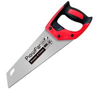 PLOWFAR Scie à main universelle de 350 mm 11 TPI - Scie à bois à coupe fine de 35,6 cm pour le travail du bois, rouge