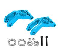 plplaaoo 1/10 RC Voiture moyeu arrière en métal siège d'essieu arrière en Alliage d'aluminium pièces de Rechange pour Typhon Senton Granit BIG Rock véhicules télécommandés (Bleue)