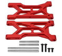 plplaaoo 2 pièces Ensemble de Bras de Suspension en Alliage d'aluminium de Voiture RC pièces RC remplaçables pour Voiture télécommandée Typhon 1/10 Kit de Mise à Niveau anodisé CNC léger (Rouge)