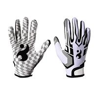 plplaaoo Accessoires De Football, Gants De Football, Gants De Récepteur, Gants De Football pour Jeunes, Gants De Football pour Hommes, Gants De Football Américain Antidérapants, Gants De Sport (S)