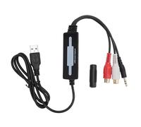 plplaaoo Adaptateur de Capture sonore USB 2.0 Carte de Capture sonore d'entrée 3,5 mm pour convertisseur de Cassette en MP3 pour 7 8 10 pour OS X Enregistrement analogique vers numérique