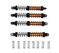 plplaaoo Amortisseur de Voiture RC en Alliage à Double Ressorts, Amortisseur de Choc Haute résistance pour Voiture Tout-Terrain à chenilles 1/10 RC, Mise à Niveau, Lot de 4 (Or)