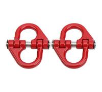 plplaaoo Anneaux de Crochet de remorquage RC Boucle en métal de Haute qualité pièces de Mise à Niveau durables résistantes à la Corrosion pour Voitures d'escalade HSP Traxxas RC Rouge