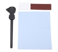 plplaaoo Arc de Guitare en Plastique avec Choix de Conception Universelle à Double Face pour Instruments à Cordes à Jouer de Guitare avec Un Arc avec du Papier de Verre en Tissu de