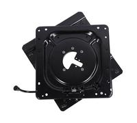 plplaaoo Base pivotante de siège, Chaise rotative Robuste à 360 degrés, Plaque de Base pivotante pour Camping-Car, Camion, véhicule Commercial, Acier au Carbone Noir 390x365mm