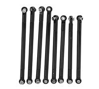 plplaaoo Biellette de Direction en métal pour Voiture, Levier de Liaison, Tige de Traction, pièces de Mise à Niveau en Alliage d'aluminium Haute Performance pour Voitures RC série MN86, (Noire)