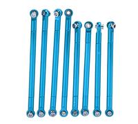 plplaaoo Biellette de Direction en métal pour Voiture, Levier de Liaison, Tige de Traction, pièces de Mise à Niveau en Alliage d'aluminium Haute Performance pour Voitures RC série MN86, (Bleue)
